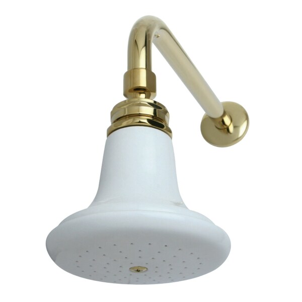Kingston Brass Shower Head, Polished Brass, Wall Mount P50PBCK - main